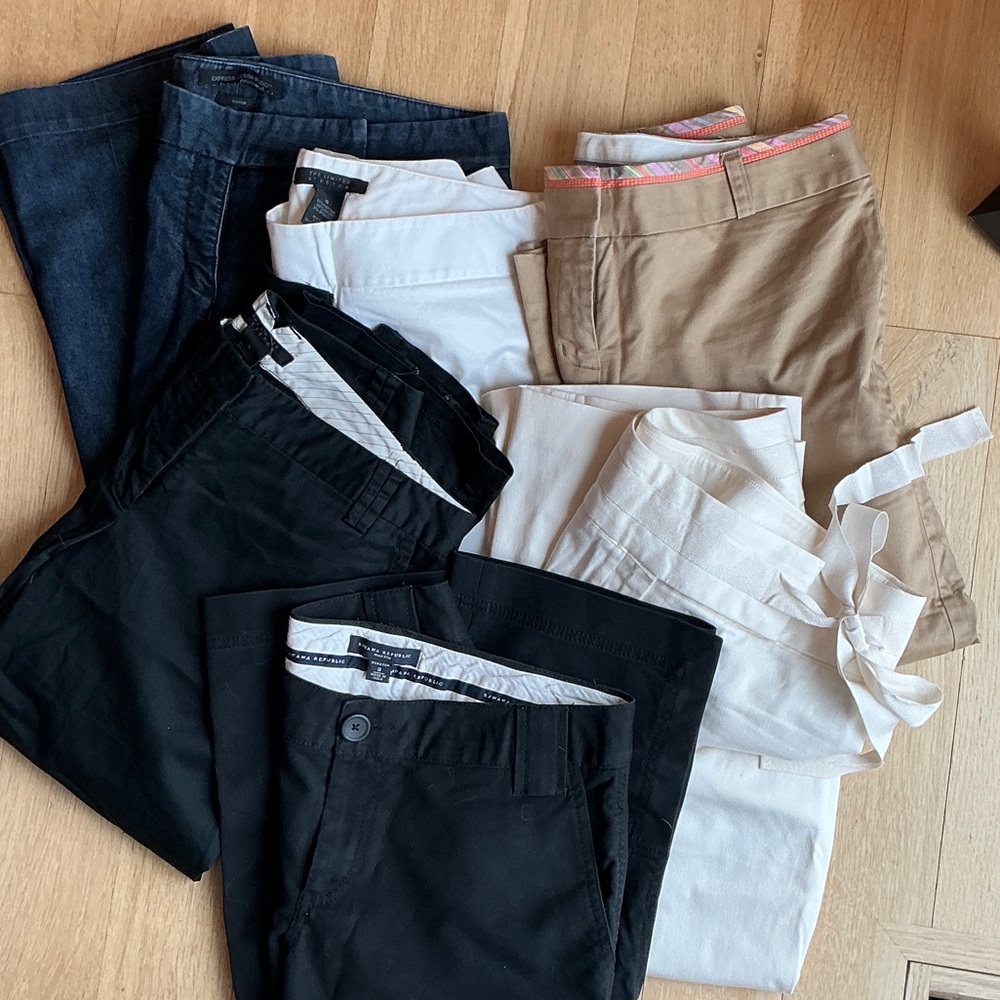 Bundle Chino capris 2000s-2010s Express, Limited, Banana Republic
